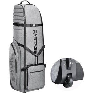 Golf Travel Bag with Wheels, Golf Travel Case for Airlines, 900D Heavy Duty
